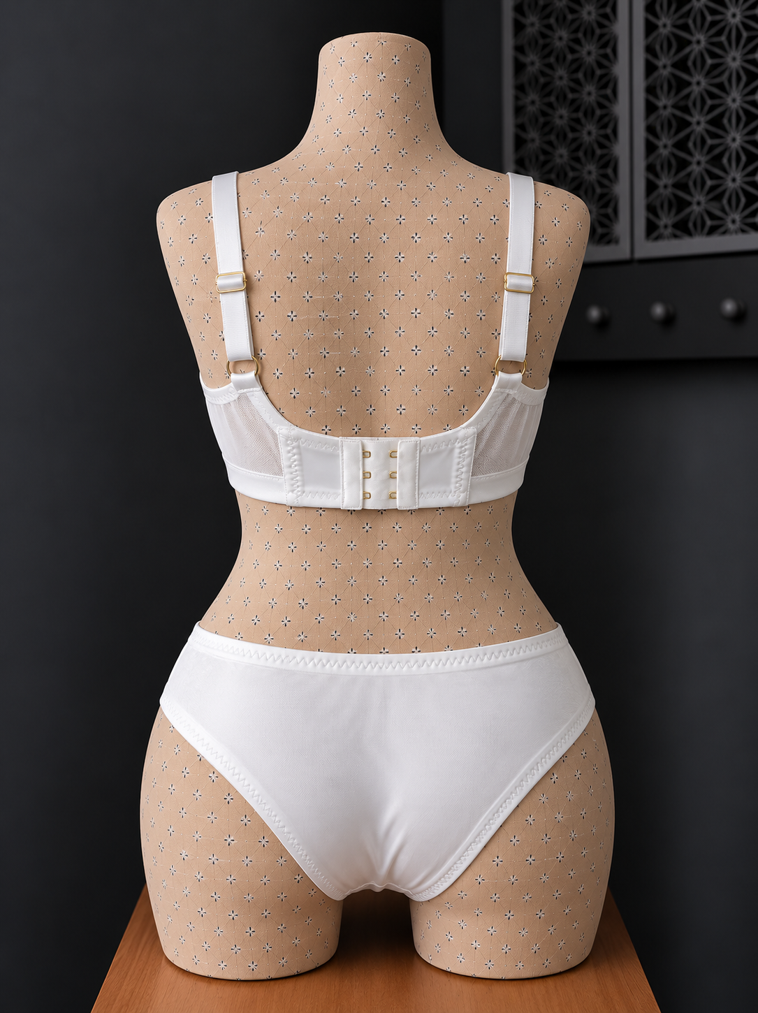 💜 Ensemble blanc dentelle avec armature – Taille 52 bonnet 120 E/F/G – 125 D 💜