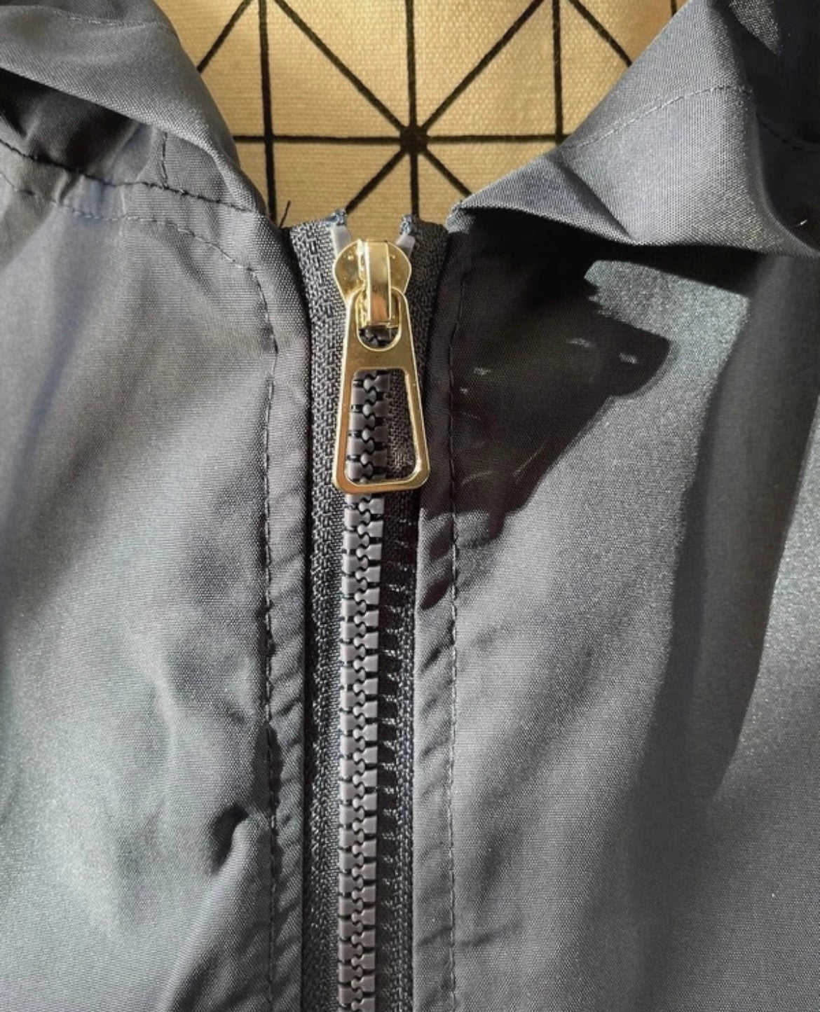 💖 veste blouson bleu ardoise grande taille 54 capuche zippée légère mi-saison tendance 💖