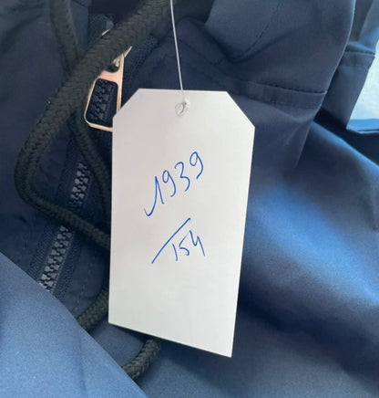 💖 veste blouson bleu ardoise grande taille 54 capuche zippée légère mi-saison tendance 💖