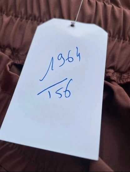 🌹 jupe longue terracotta bohème à volants taille haute grande taille 56 fluide tendance 🌹